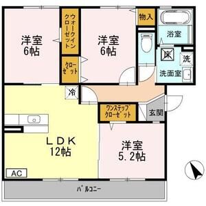 3LDK 間取り図