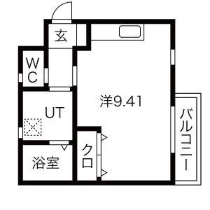 ワンルーム 間取り図