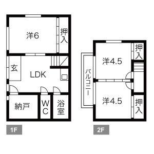 3LDK 間取り図