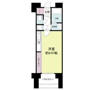 ワンルーム 間取り図