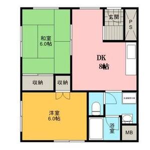 2DK 間取り図