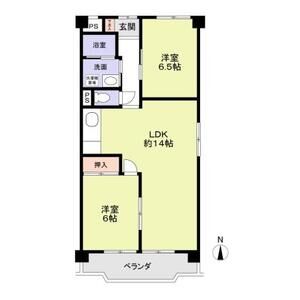2LDK 間取り図