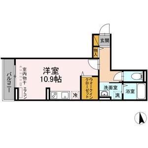 ワンルーム 間取り図