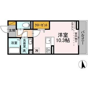 ワンルーム 間取り図