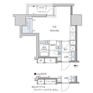 ワンルーム 間取り図