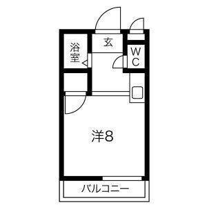 ワンルーム 間取り図