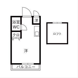 ワンルーム 間取り図