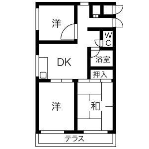 3DK 間取り図
