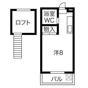 ワンルーム 間取り図