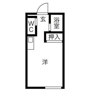 ワンルーム 間取り図