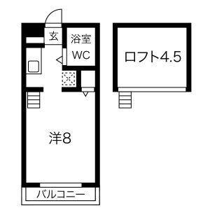 ワンルーム 間取り図