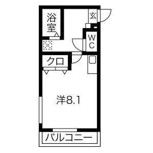 ワンルーム 間取り図