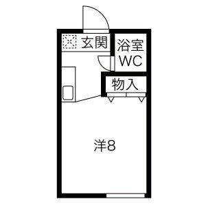 ワンルーム 間取り図
