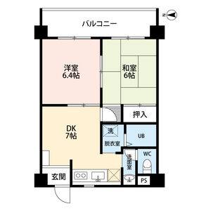 2DK 間取り図