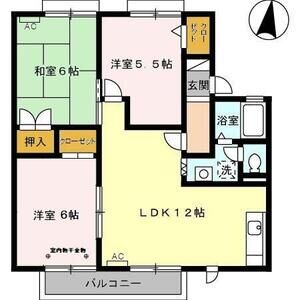 3LDK 間取り図