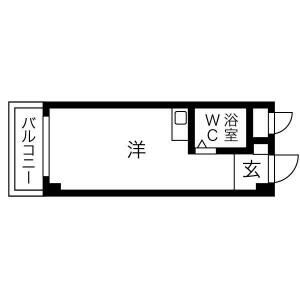 ワンルーム 間取り図