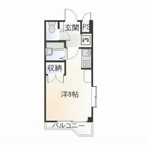 ワンルーム 間取り図