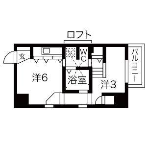 ワンルーム 間取り図