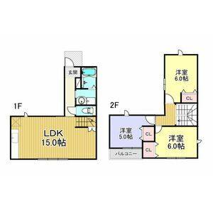 3LDK 間取り図