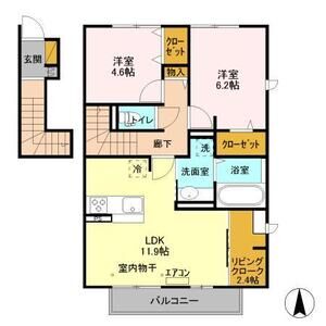 2LDK 間取り図