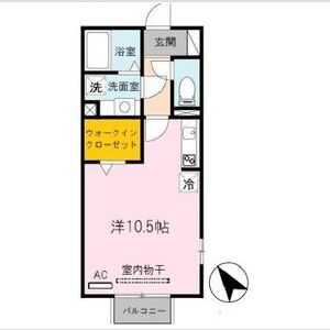 ワンルーム 間取り図