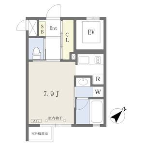 ワンルーム 間取り図