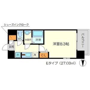 1K 間取り図
