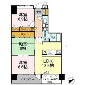 3LDK 間取り図