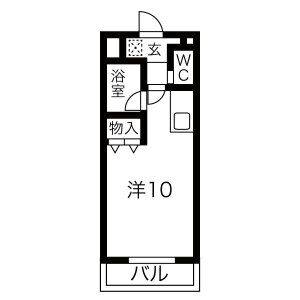 ワンルーム 間取り図