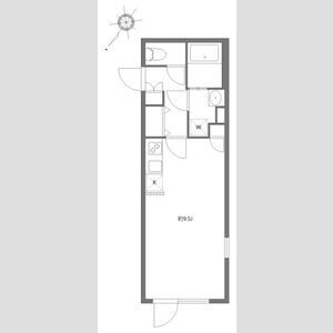ワンルーム 間取り図