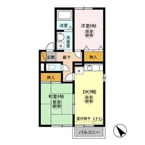 2DK 間取り図