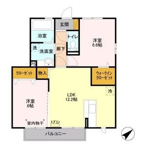 2LDK 間取り図