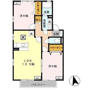 2LDK 間取り図