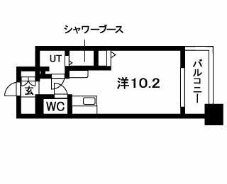 ワンルーム 間取り図