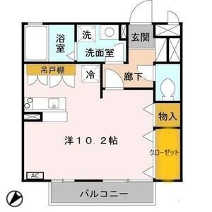 ワンルーム 間取り図