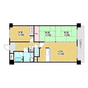 3LDK 間取り図