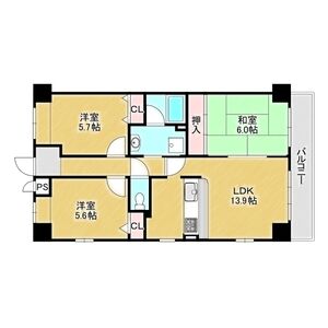 3LDK 間取り図