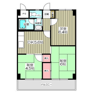 3DK 間取り図