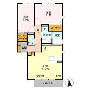 2LDK 間取り図