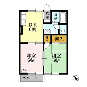 2DK 間取り図