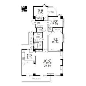 3LDK 間取り図