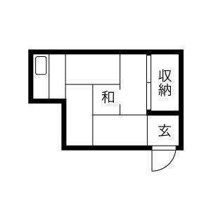 ワンルーム 間取り図
