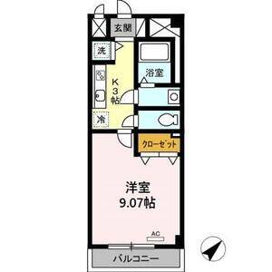 1K 間取り図
