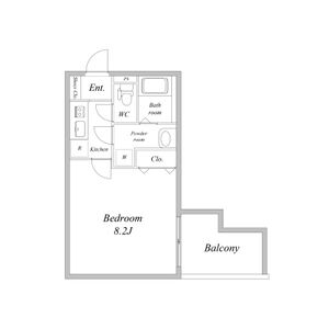 1K 間取り図