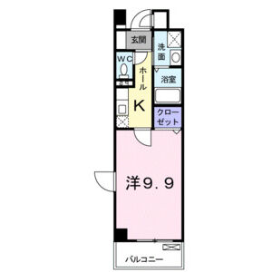 ワンルーム 間取り図
