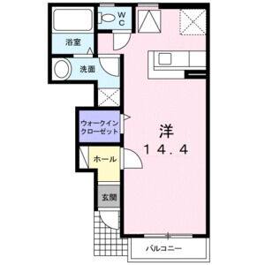 1K 間取り図