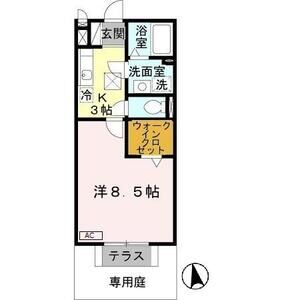 1K 間取り図