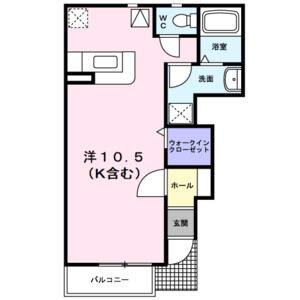 ワンルーム 間取り図