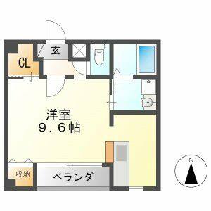 ワンルーム 間取り図