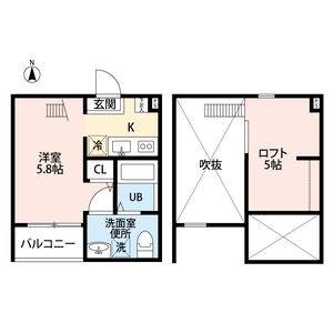 ワンルーム 間取り図